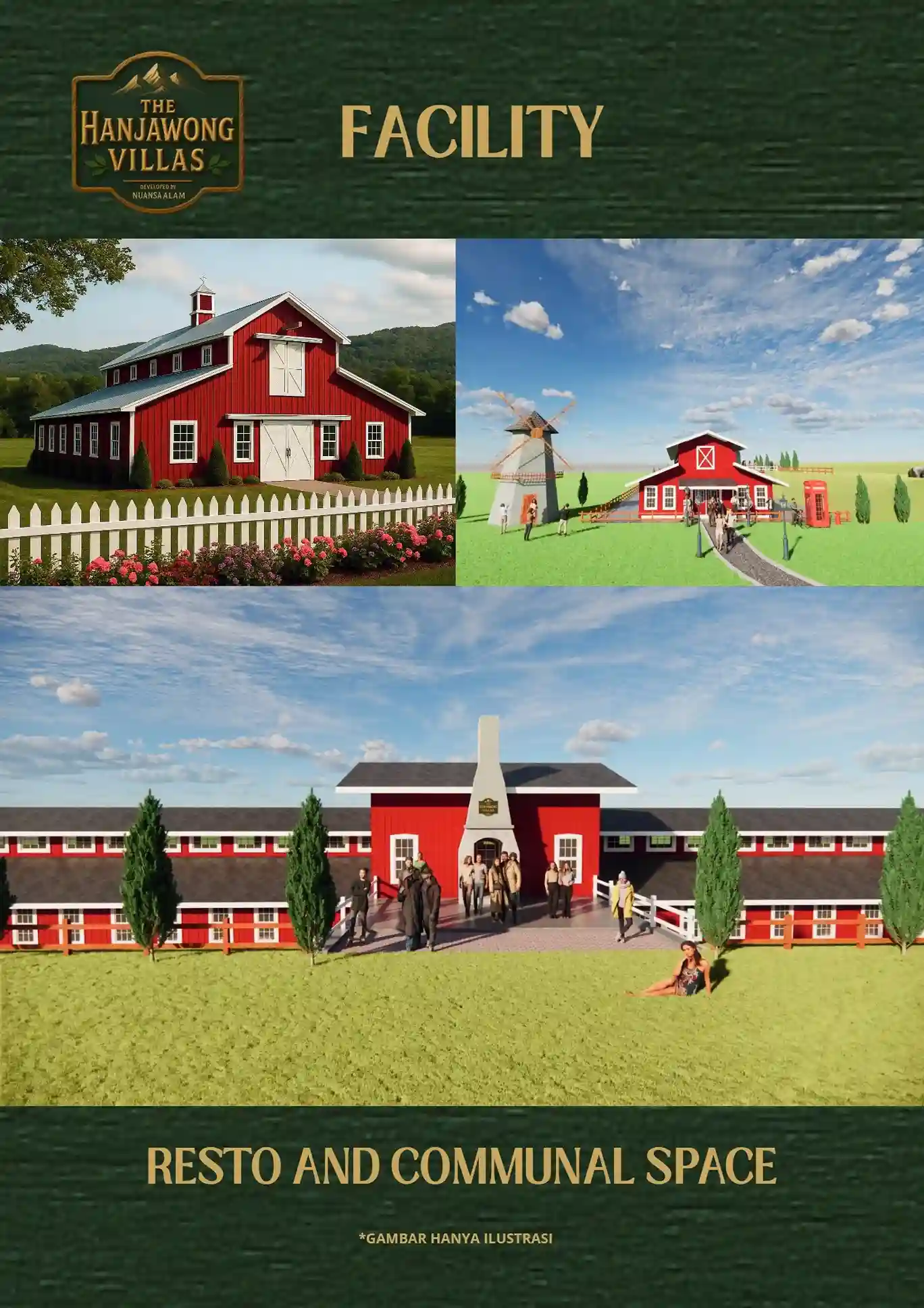 Resto & Communal Space The Hanjawong Villas - area bersantai dan kuliner