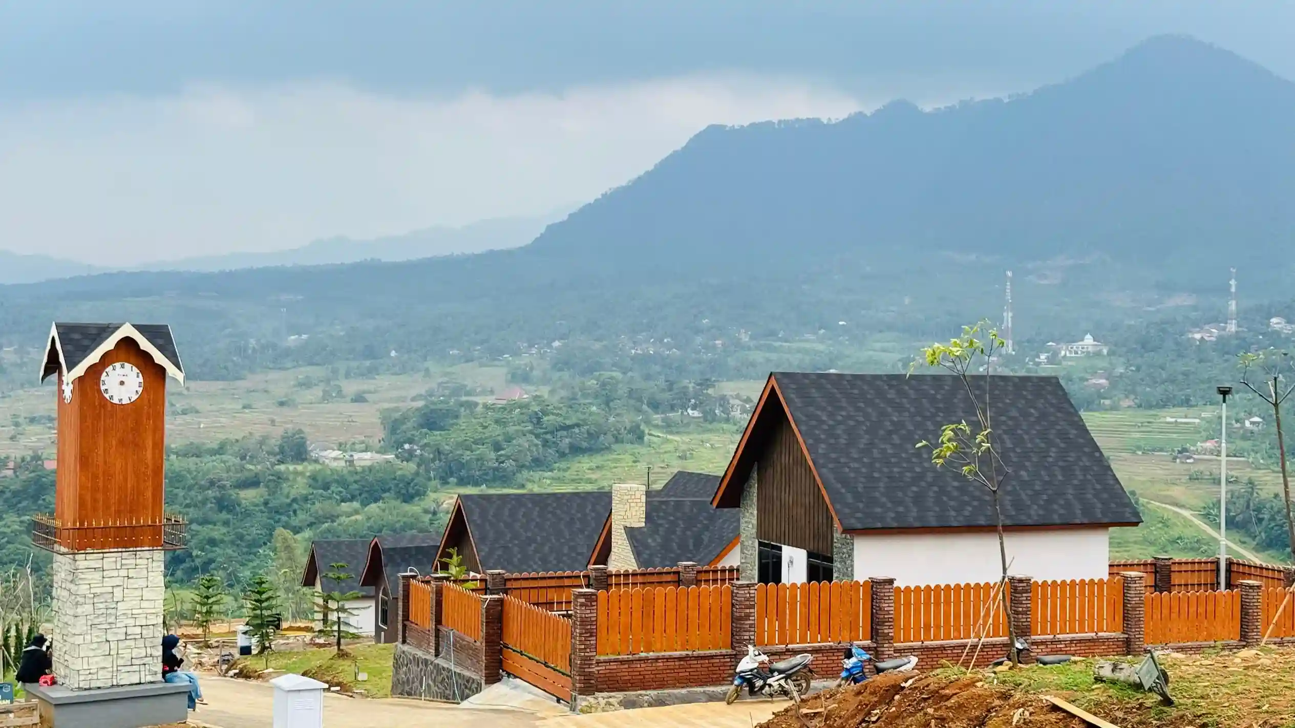 Progres cor jalan utama kavling