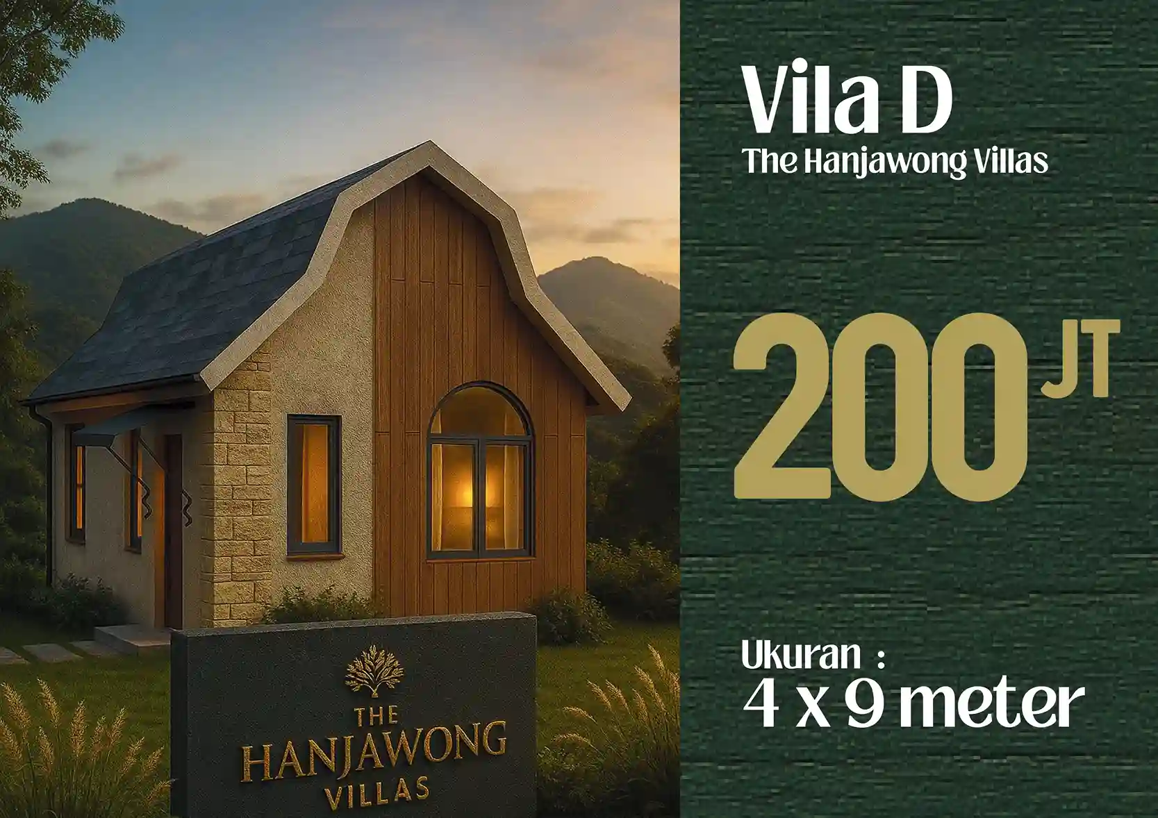 Render 3D Villa Tipe D