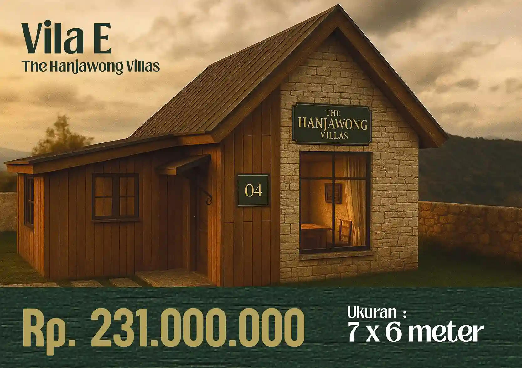 Render 3D Villa Tipe E