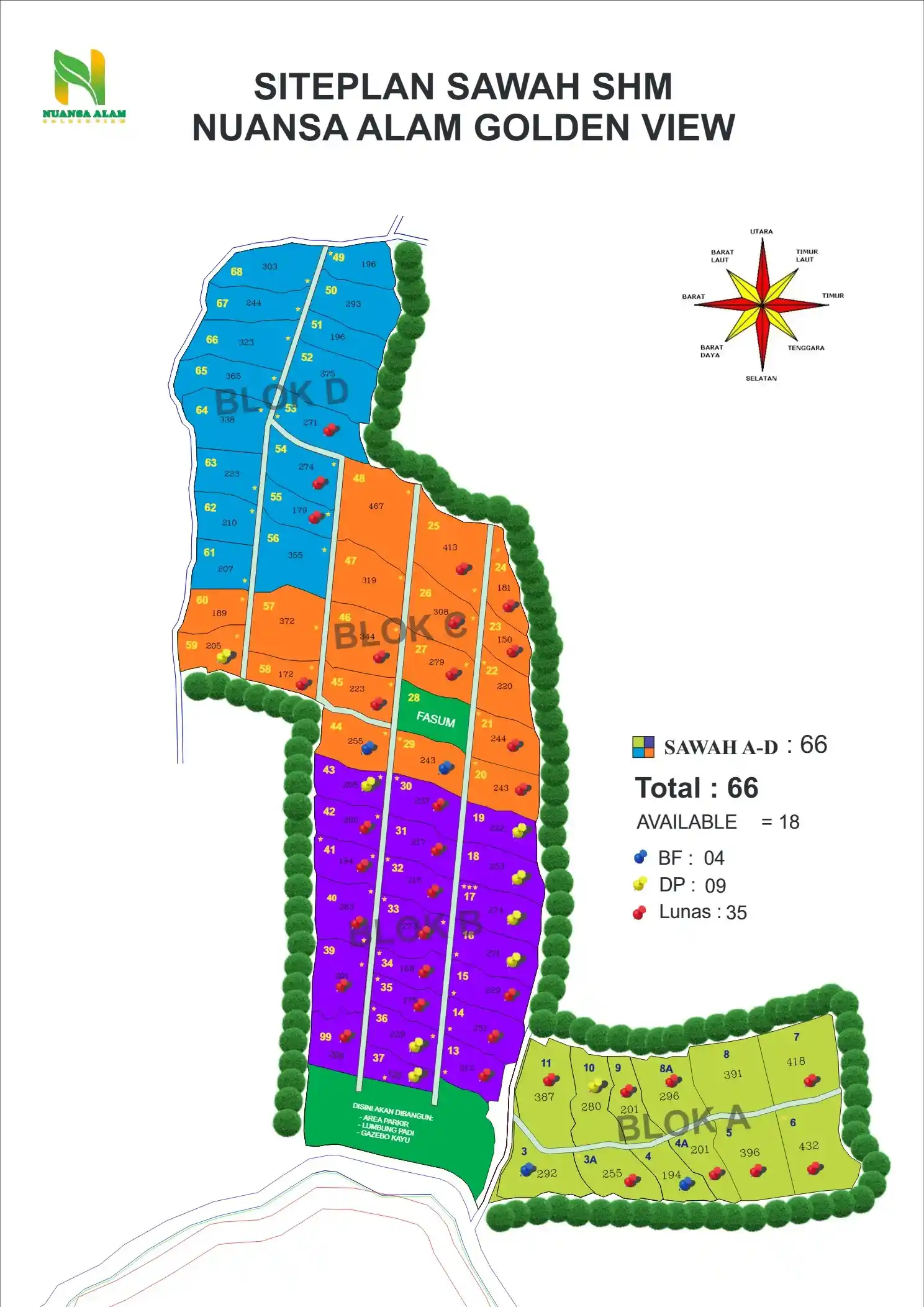 Site Plan Kavling Sawah Produktif Nuansa Alam Golden View Site Plan Kavling Sawah Produktif Nuansa Alam Golden View