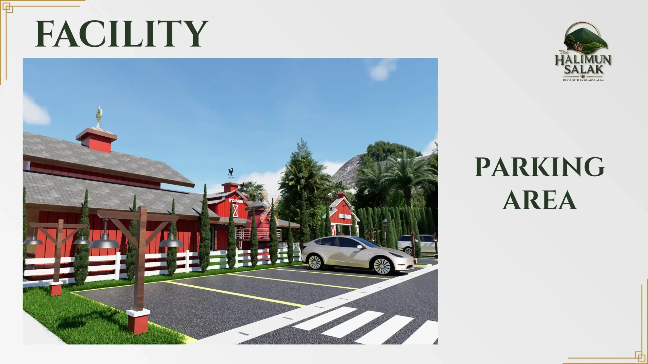 Area parkir luas The Halimun Salak Bogor