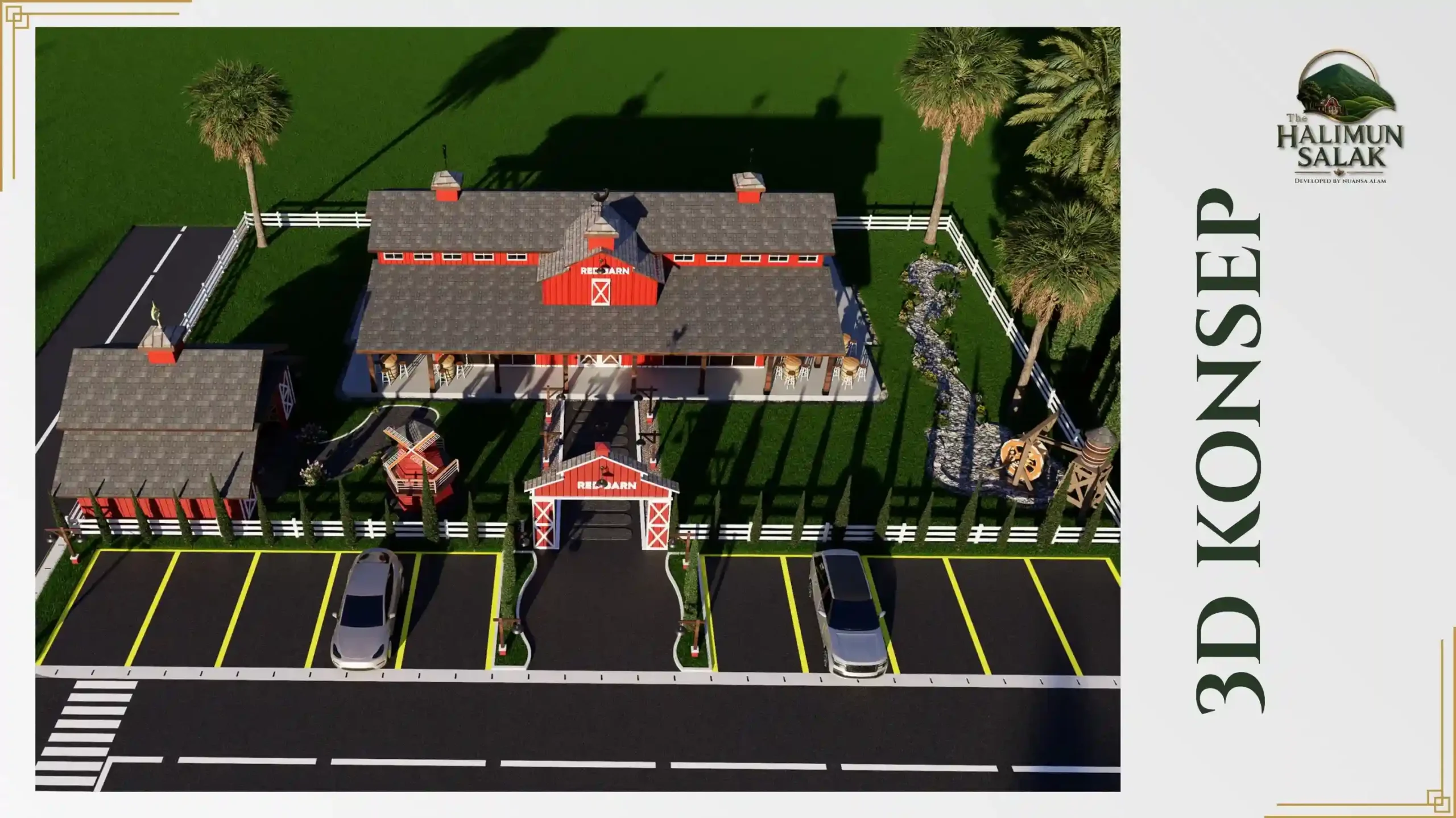 Konsep kavling villa premium The Halimun Salak Bogor bernuansa Ala Eropa Modern dengan view pegunungan